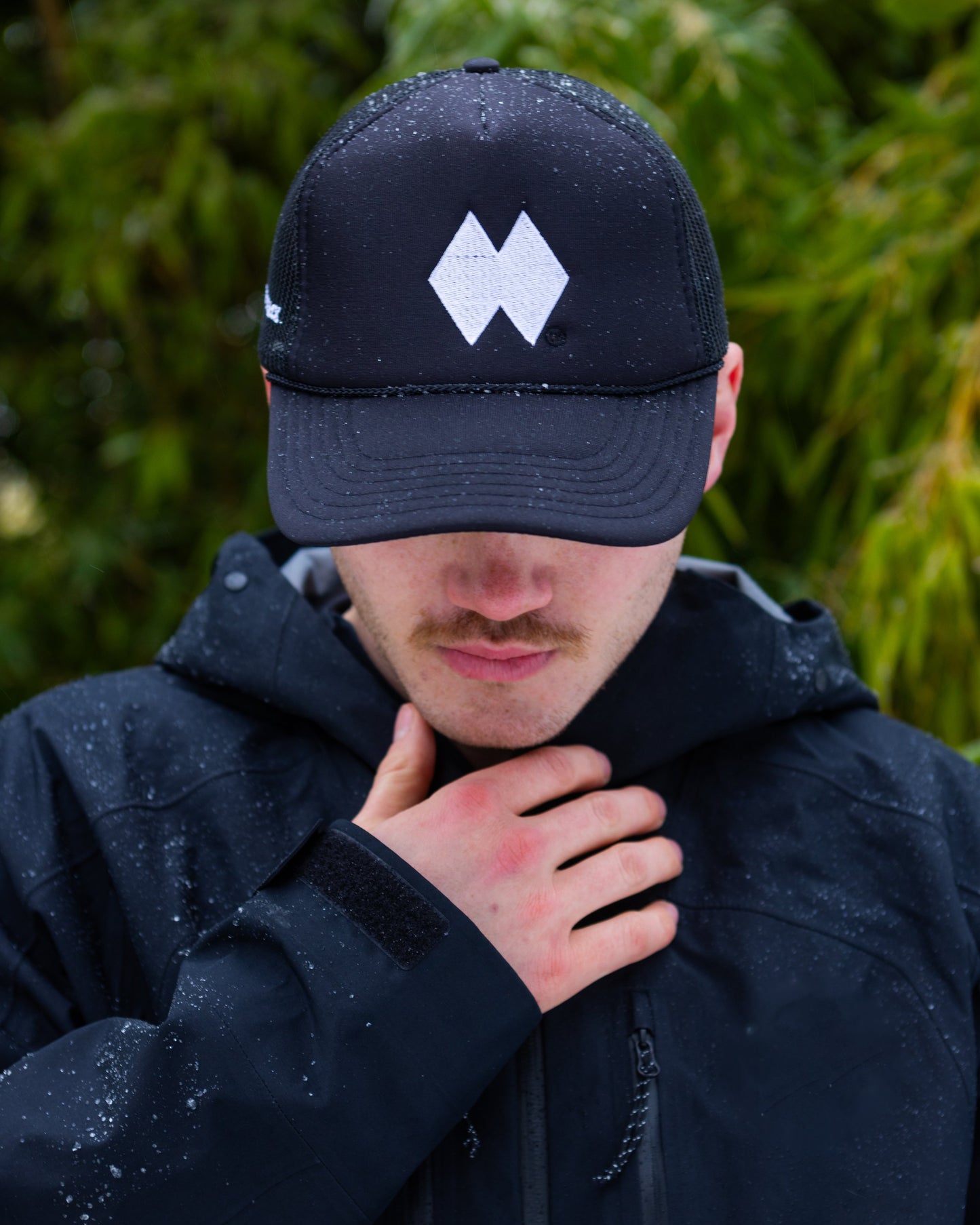 Black and white DBL Trucker