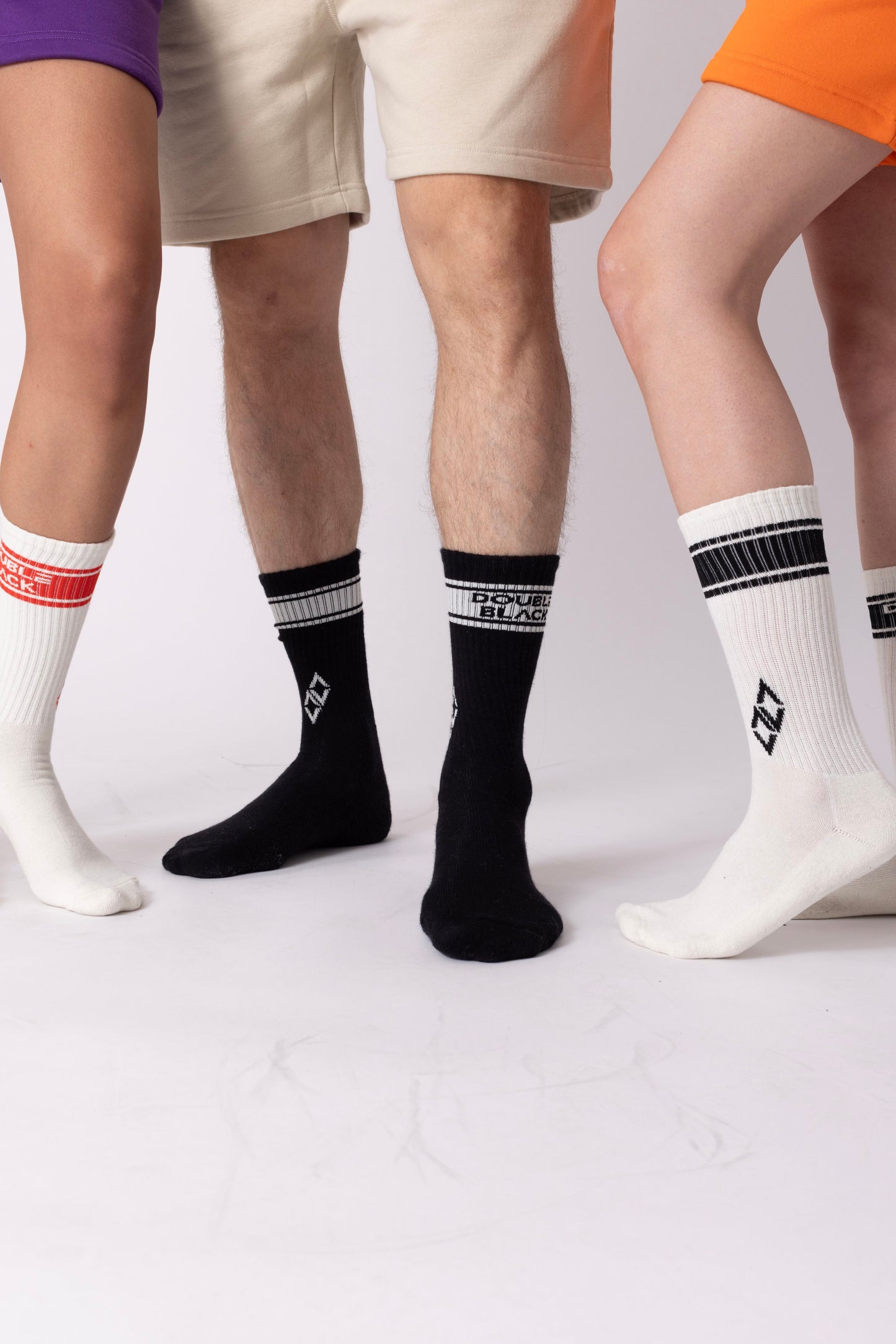 Black + White Socks