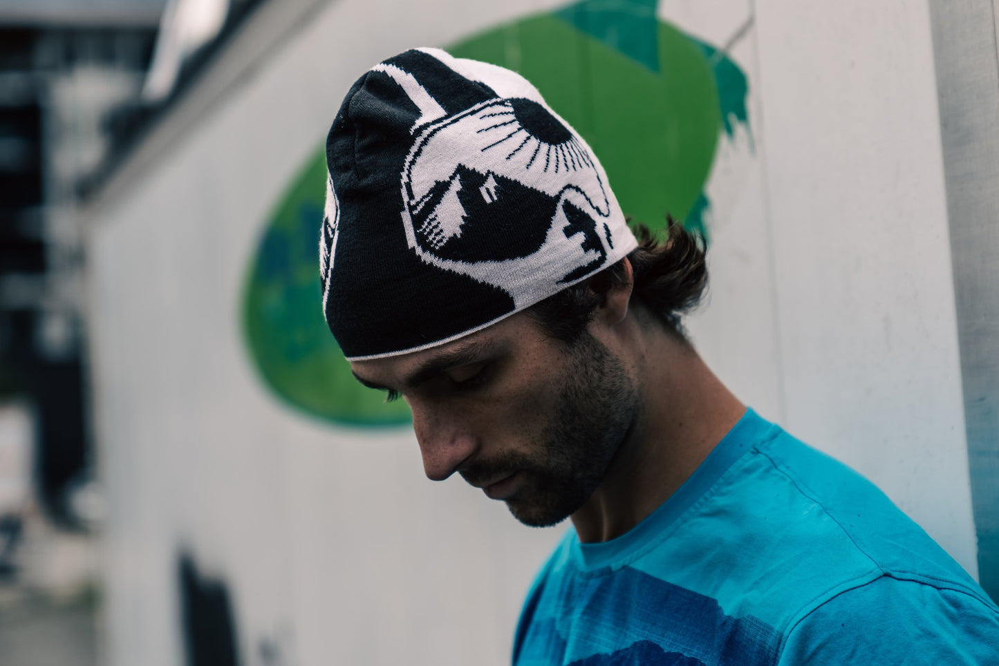 Black+White Jacquard Classic Beanie