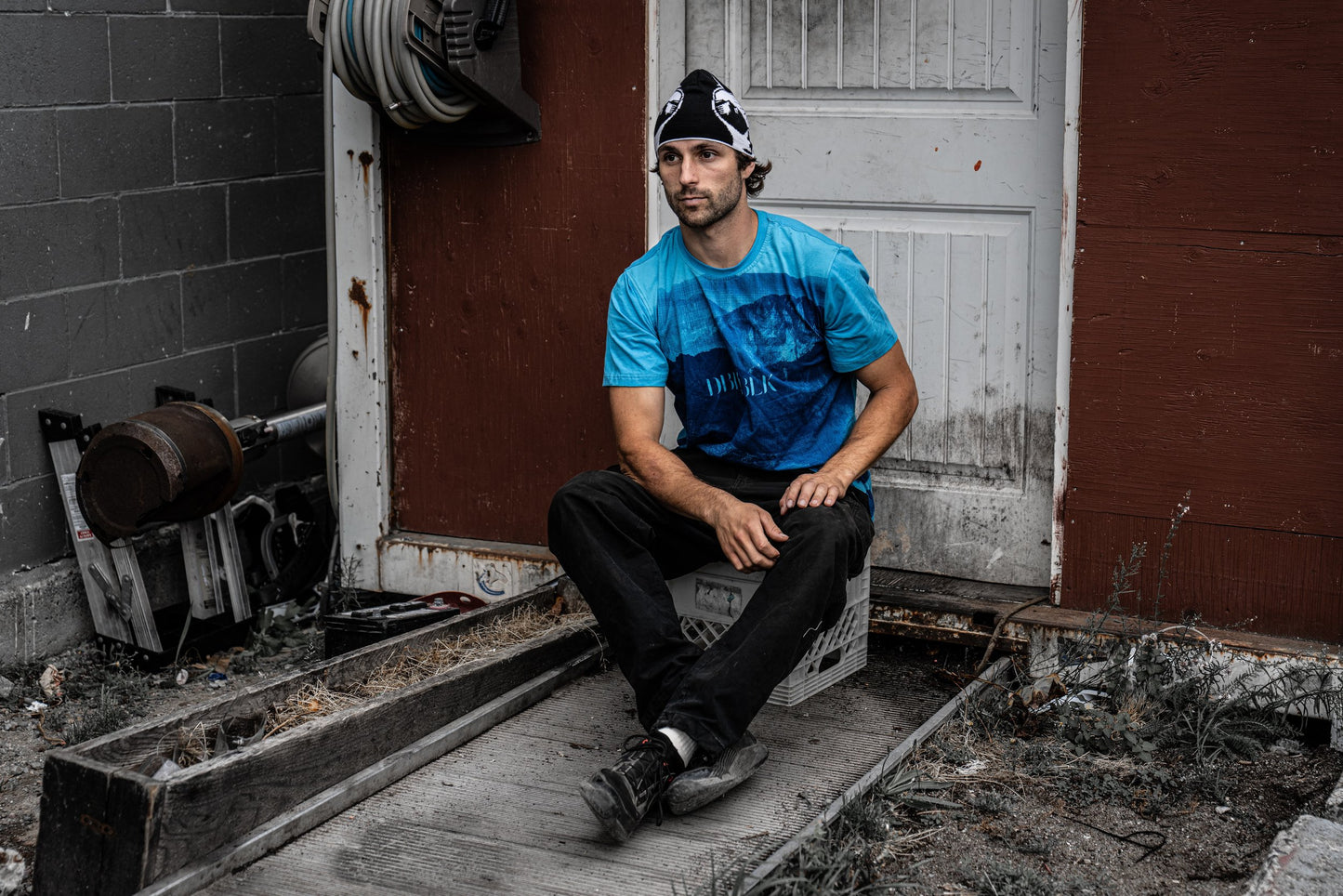 DBL Mountain Tee Electric Blue