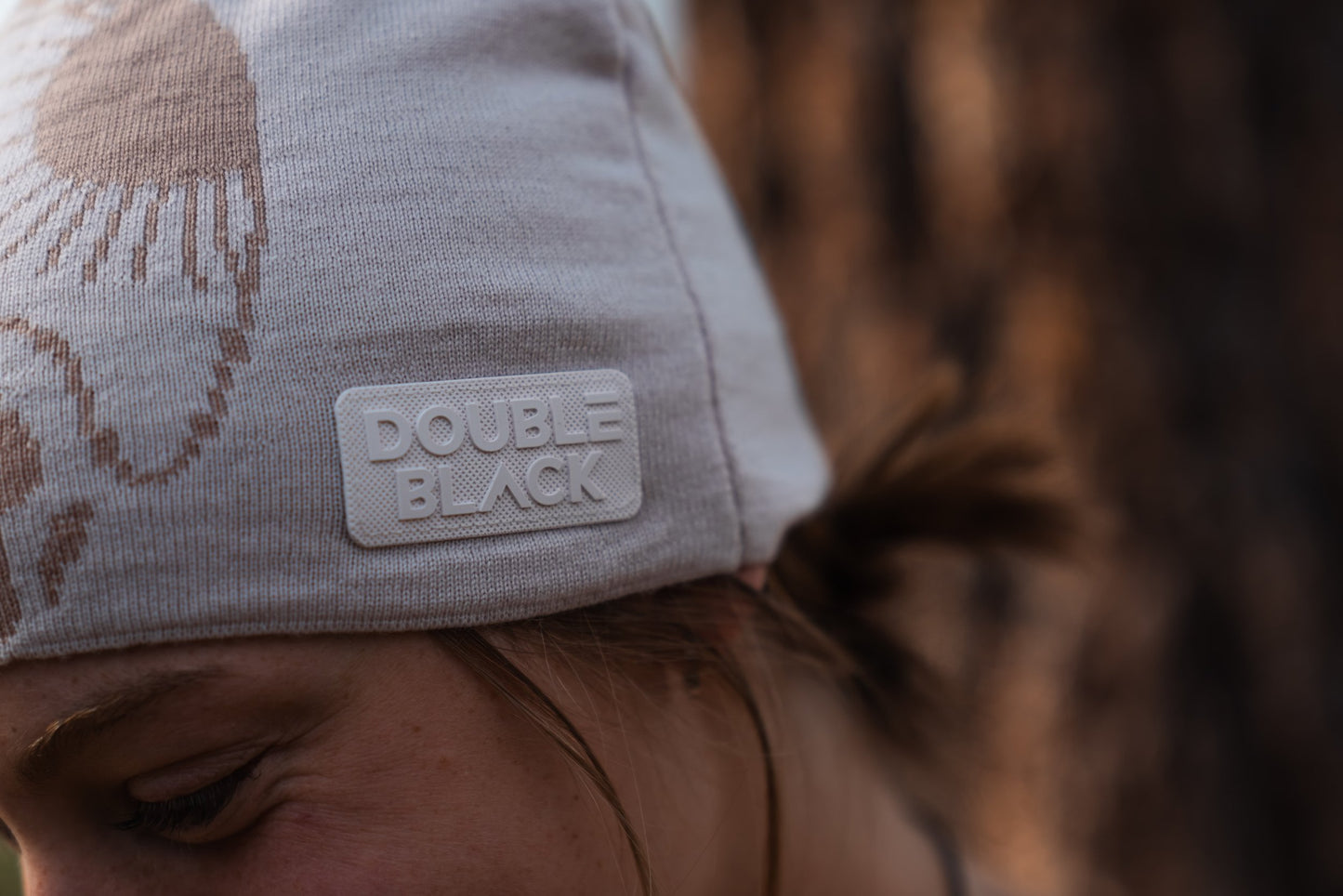 Cream Jacquard Snowboarding Beanie