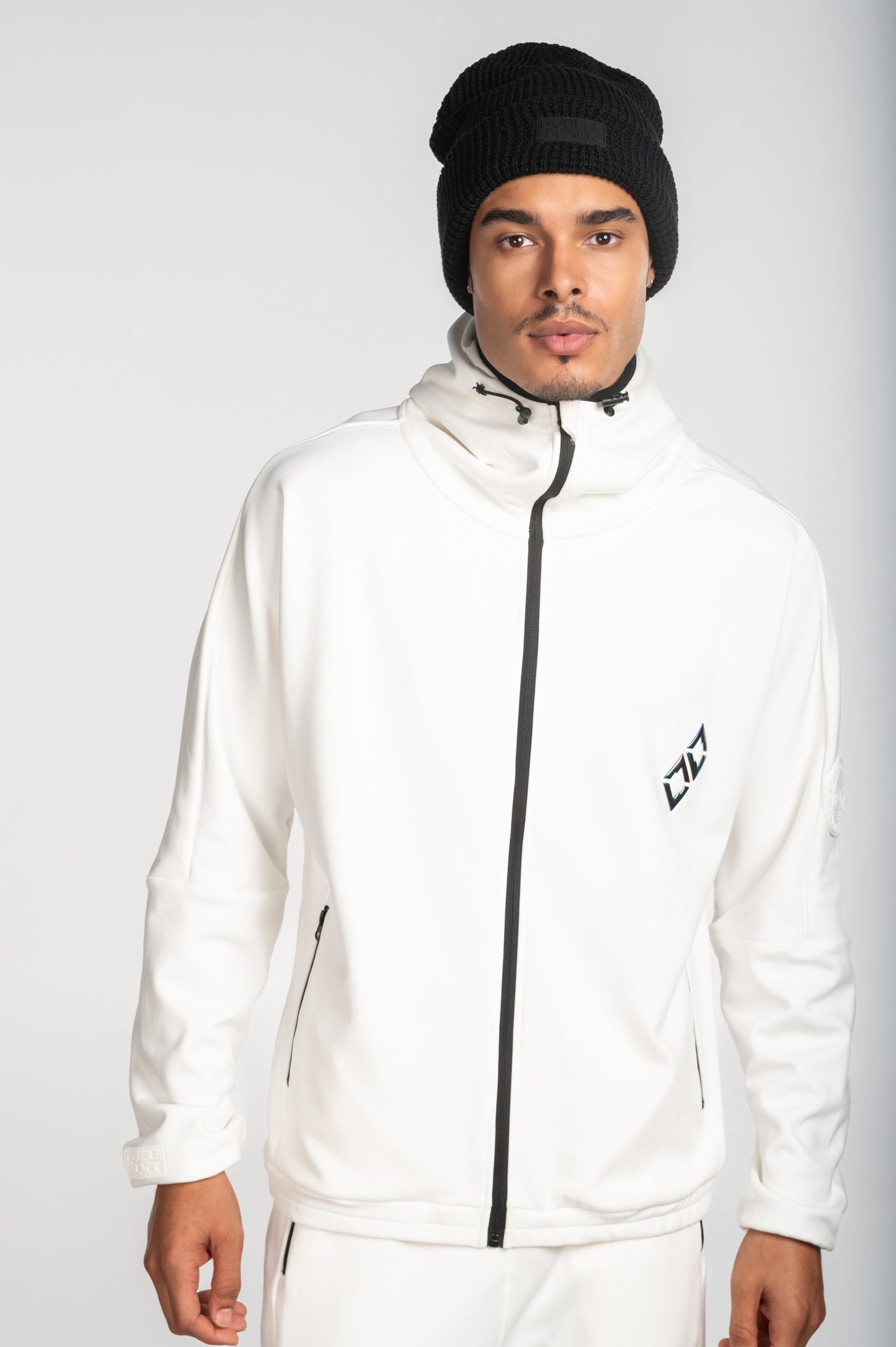 Full Zip Tech Fleece White