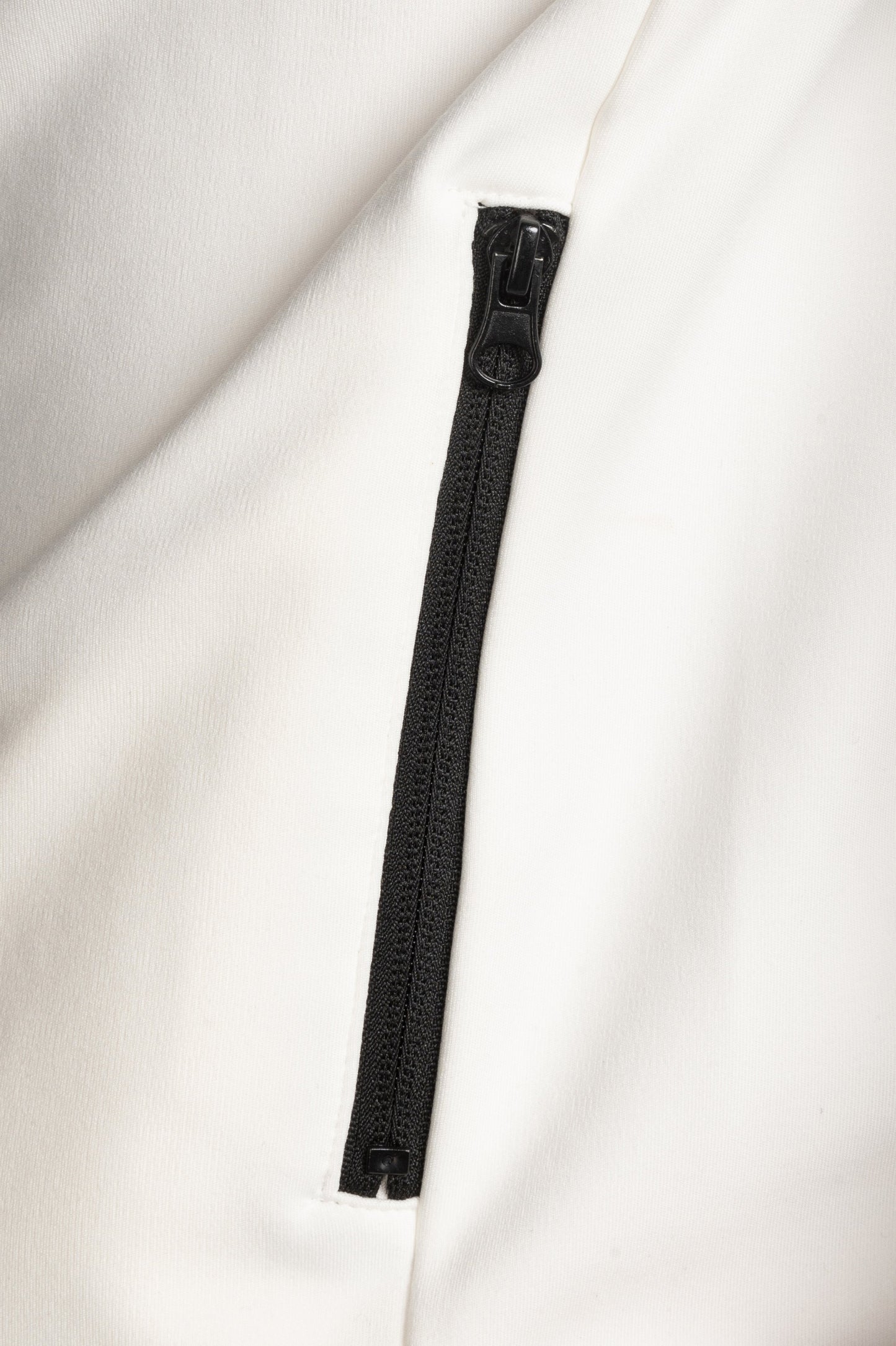 Full Zip Tech Fleece White