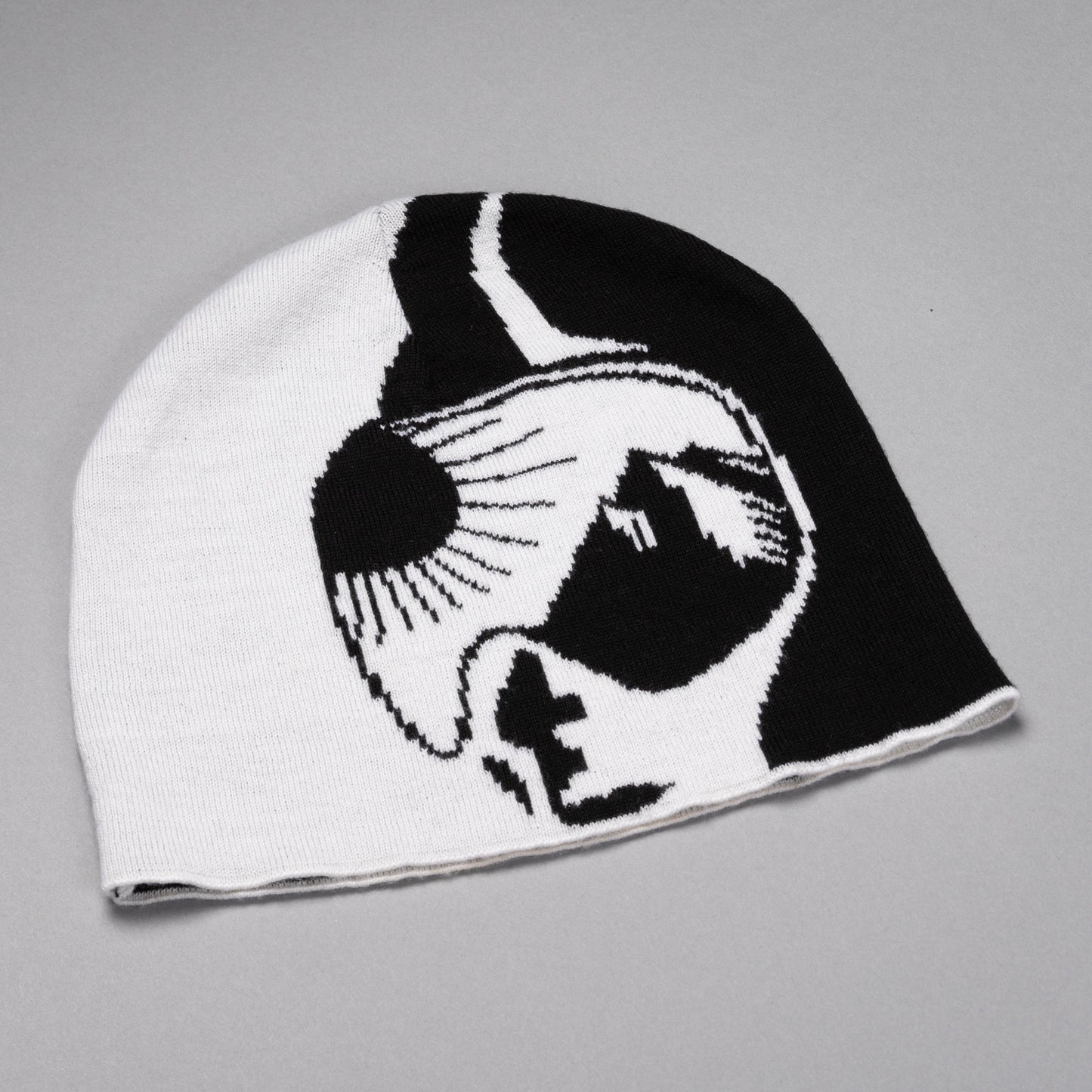 Black+White Jacquard Classic Beanie
