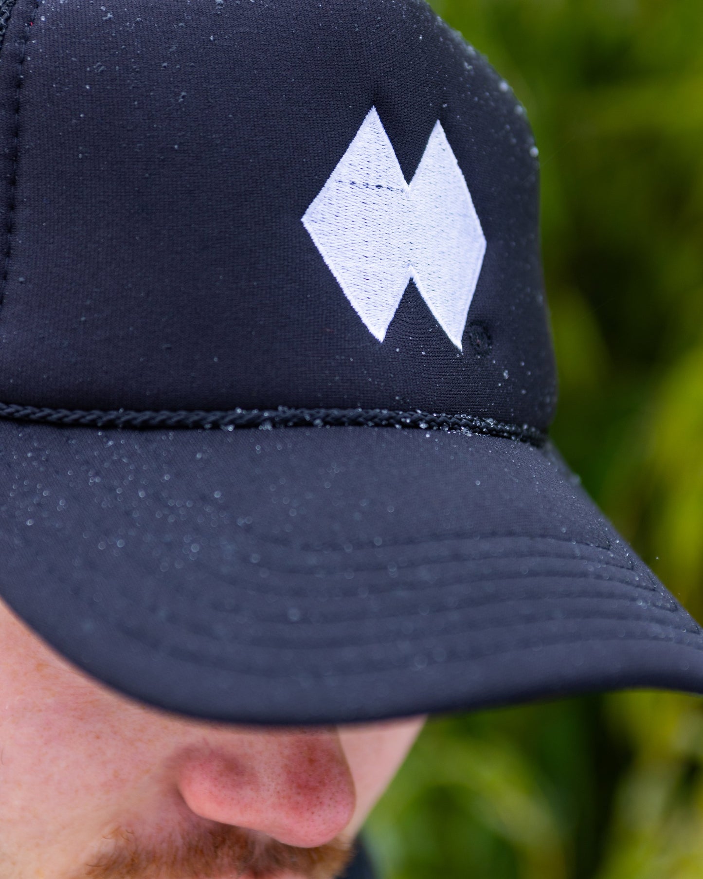 Black and white DBL Trucker