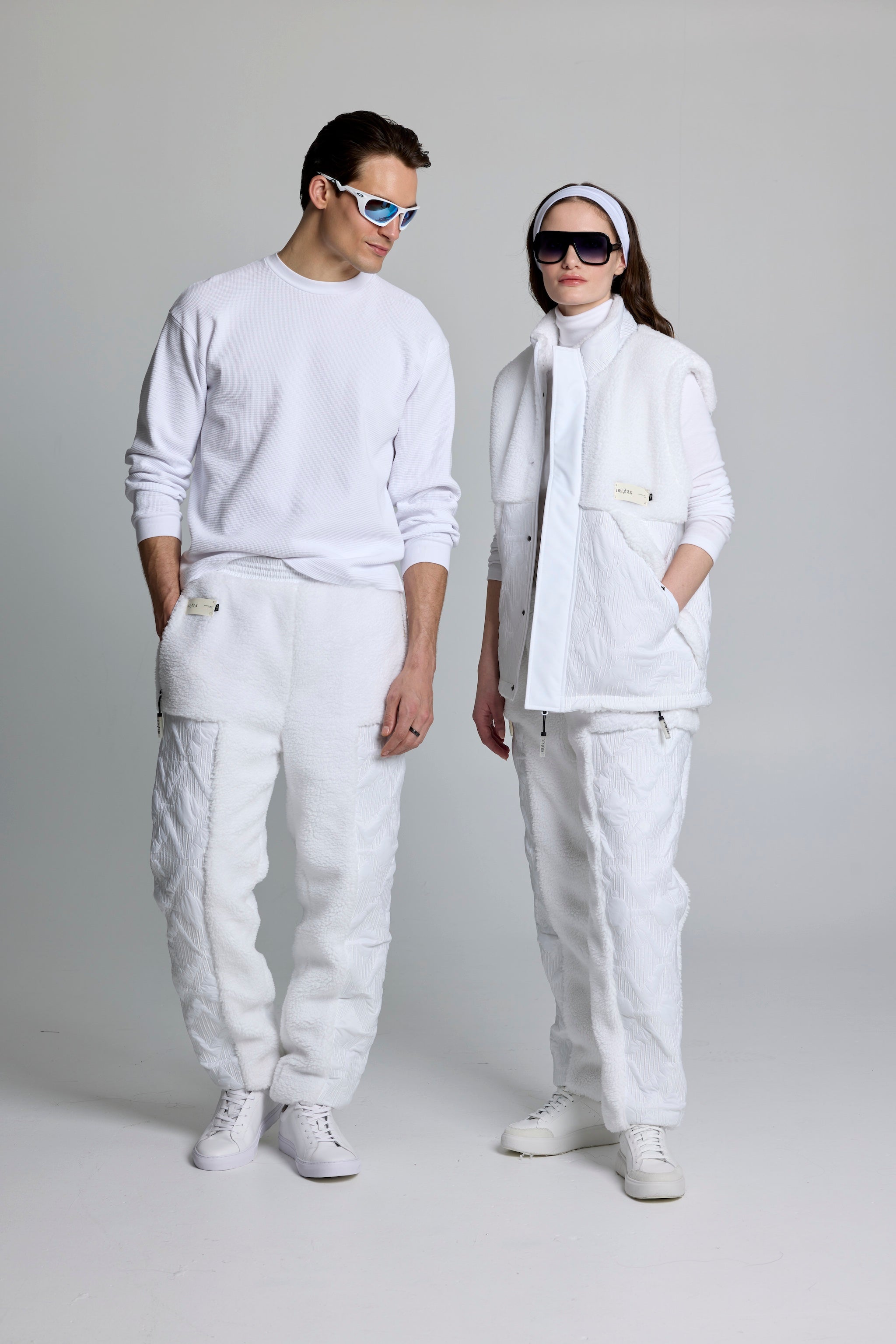 High Altitude Quilted White Pant