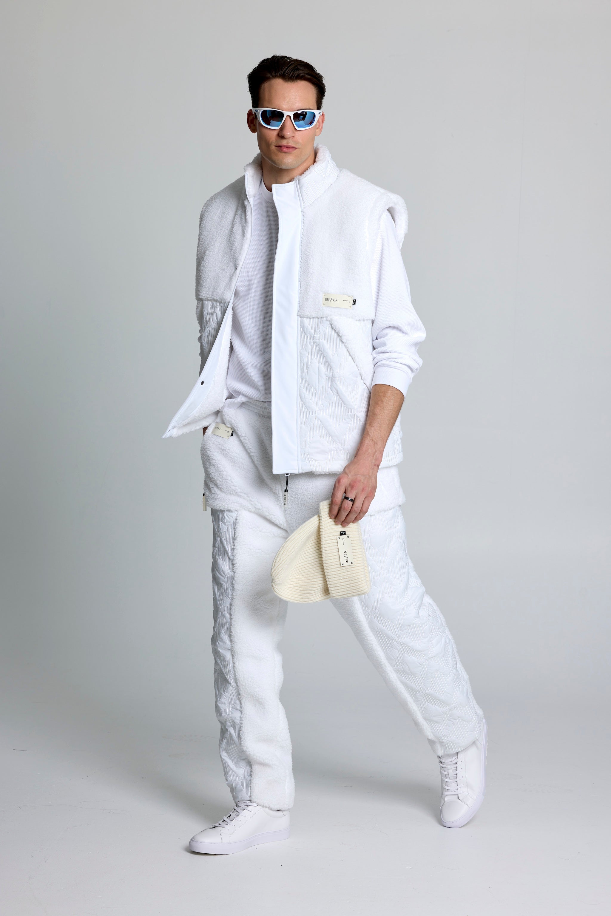 High Altitude Quilted White Vest