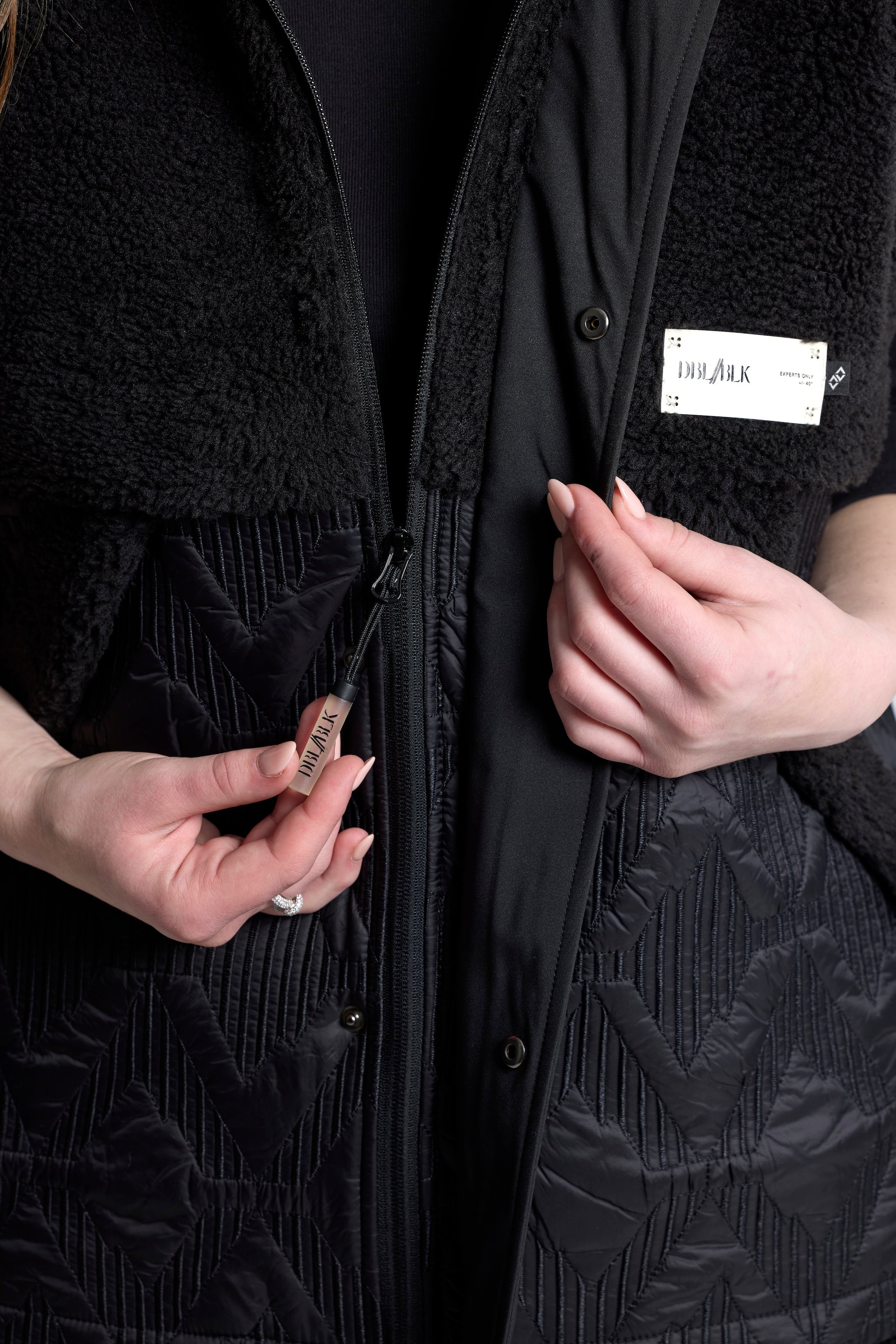 High Altitude Quilted Black Vest