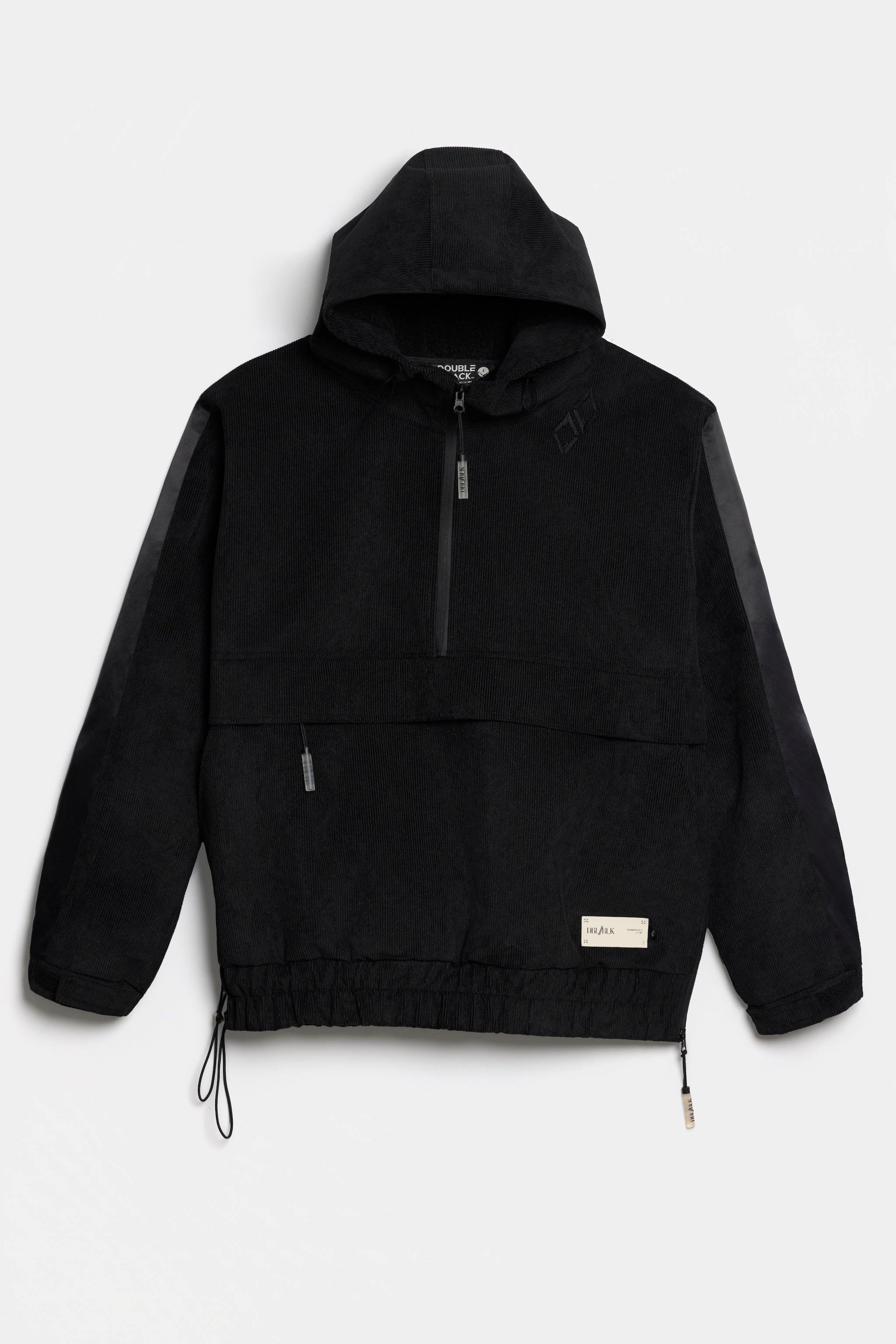 High Altitude Black Corduroy Half Zip Pullover