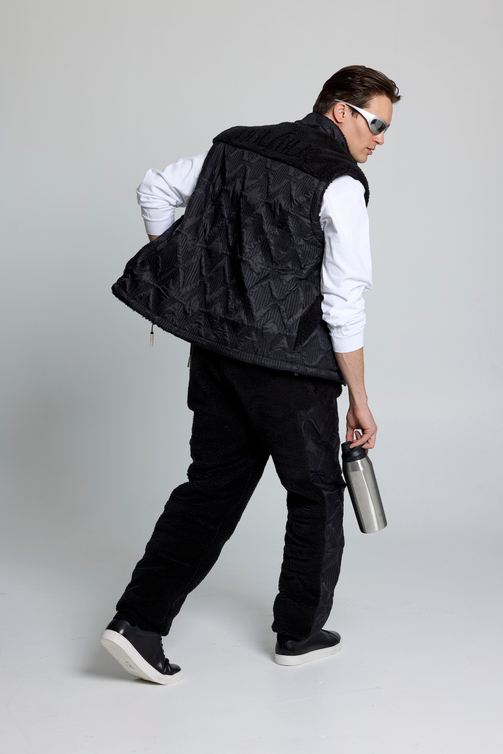 High Altitude Quilted Black Vest