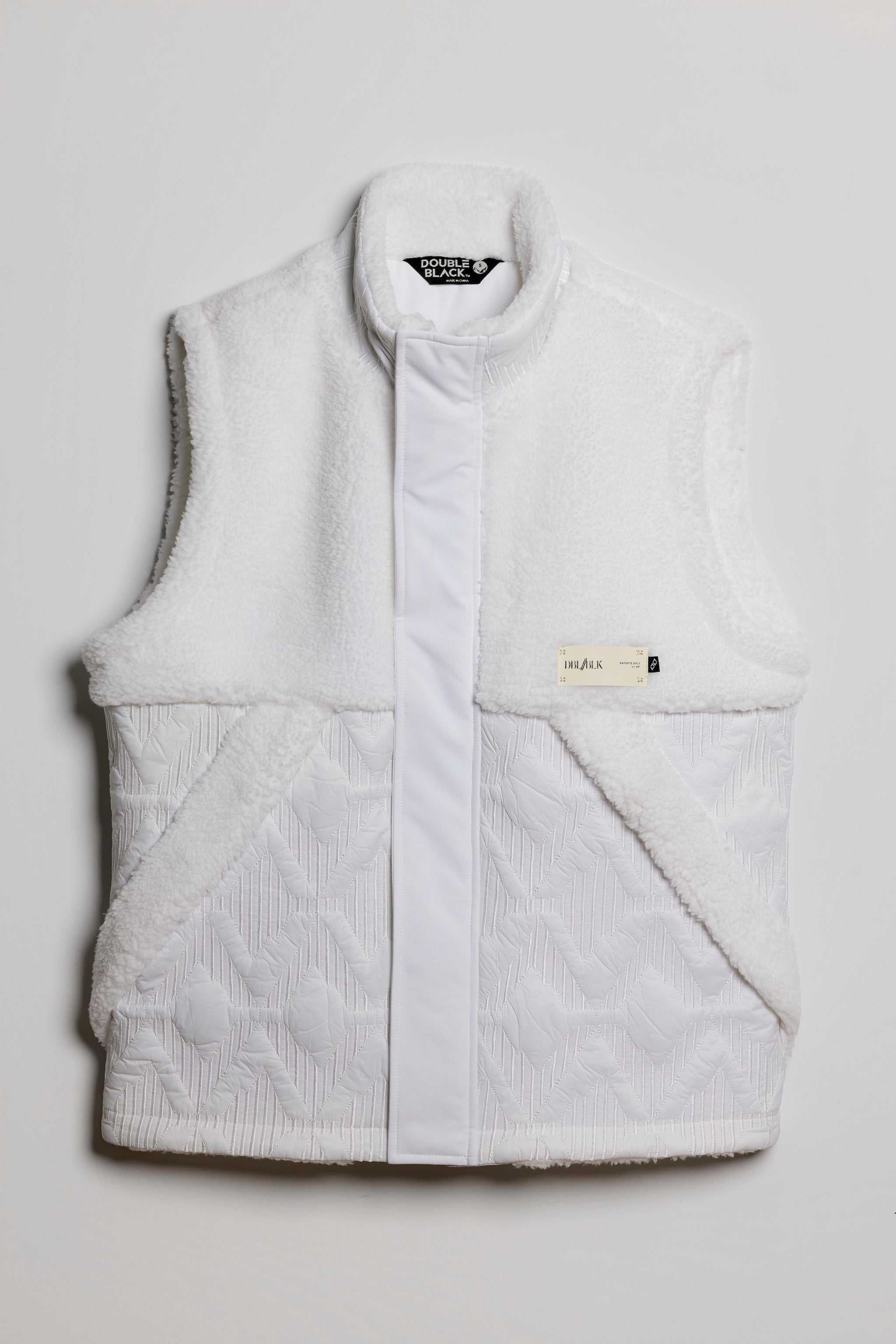 High Altitude Quilted White Vest