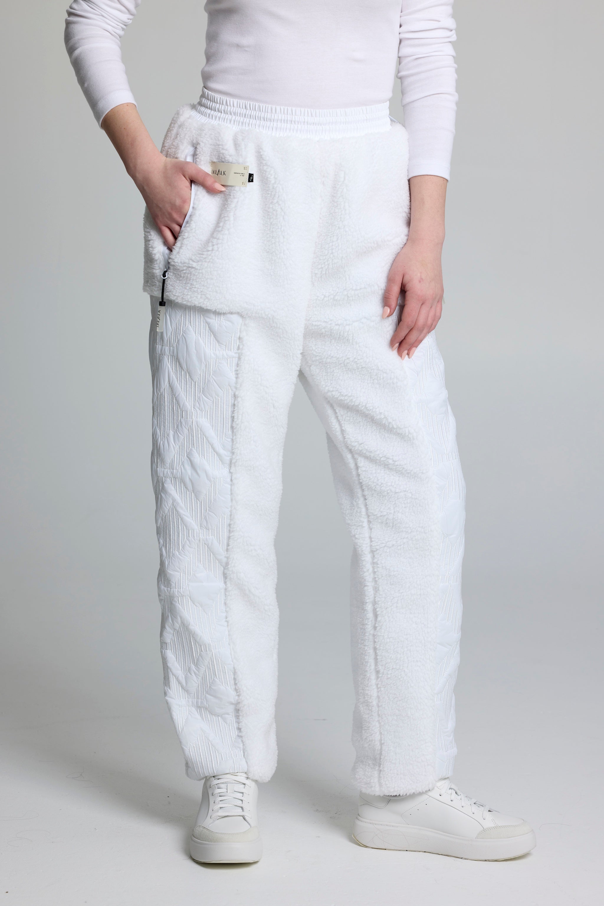 High Altitude Quilted White Pant