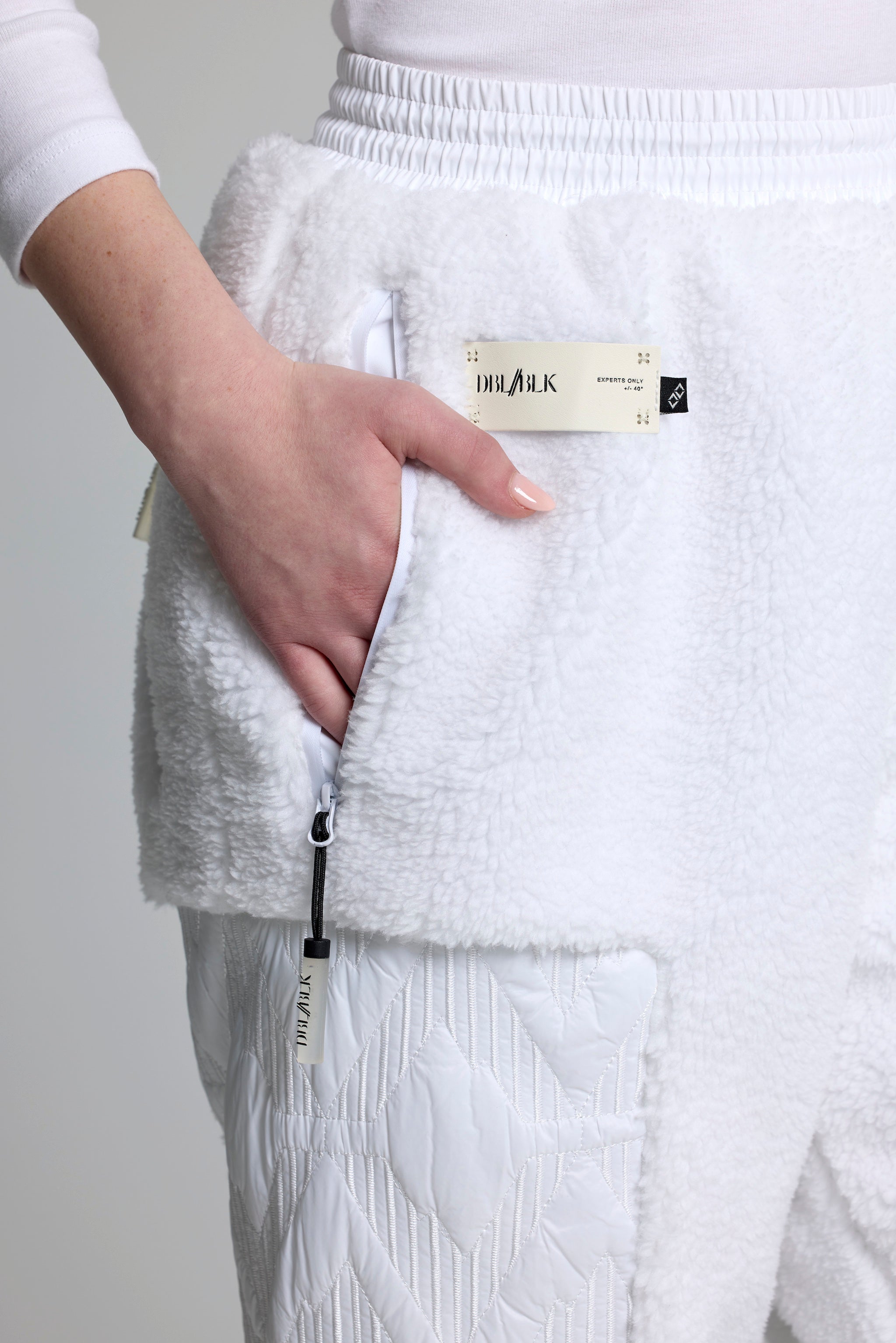 High Altitude Quilted White Pant