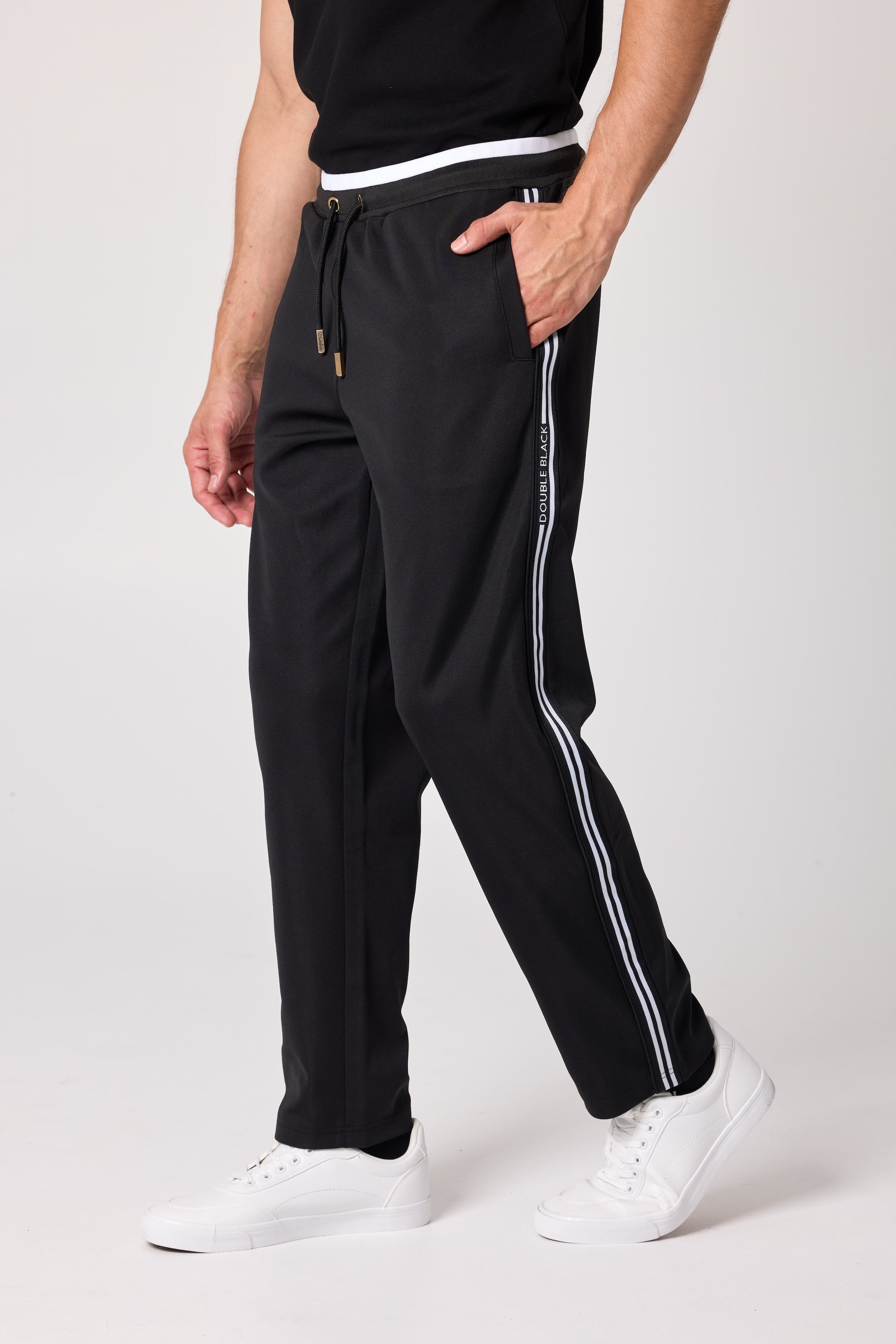 Double Black Après ‘83 Striped Track Pant in black