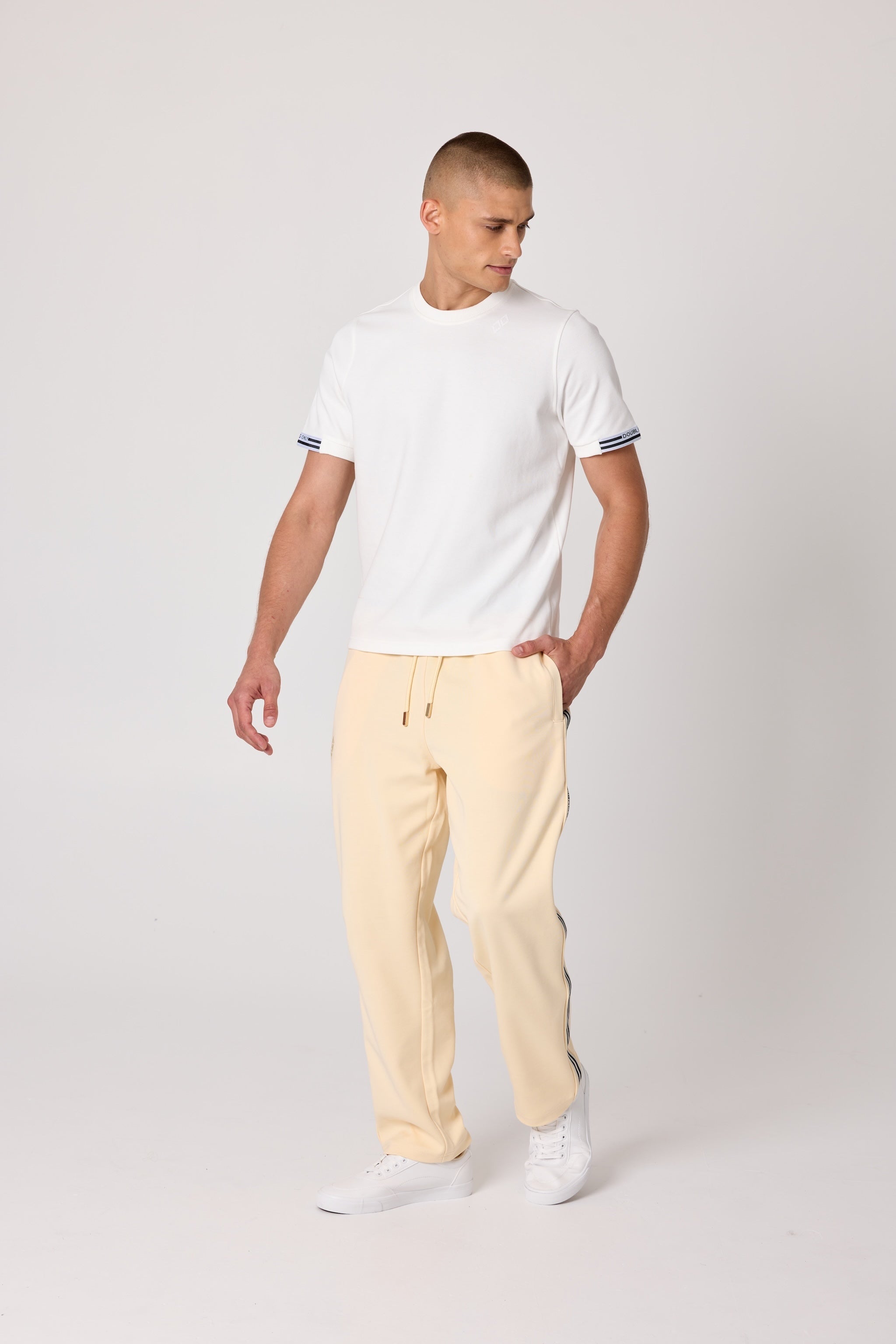 Après ‘83 White Striped Ribbed Tee