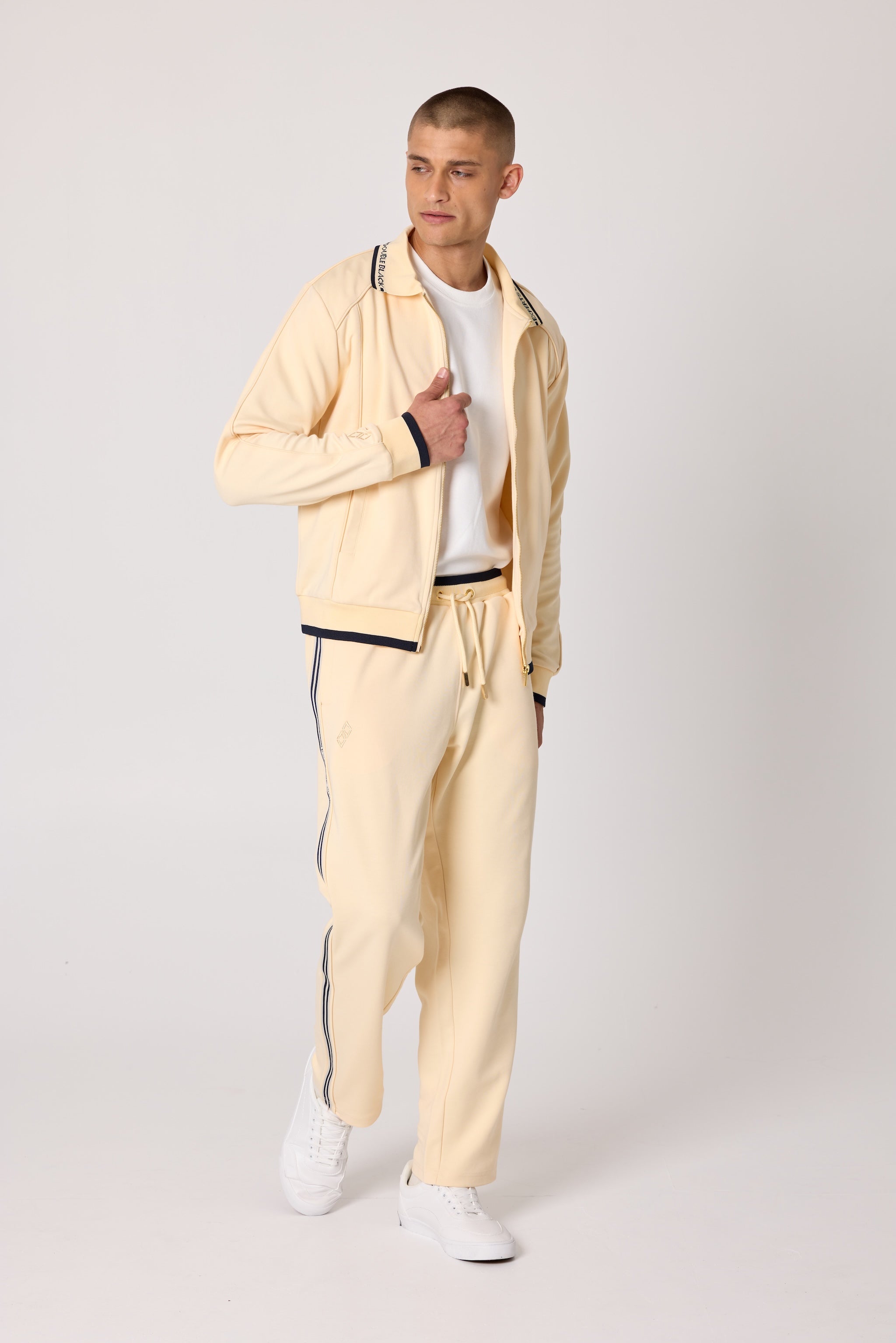 Double Black Après ‘83 Track Jacket in cream