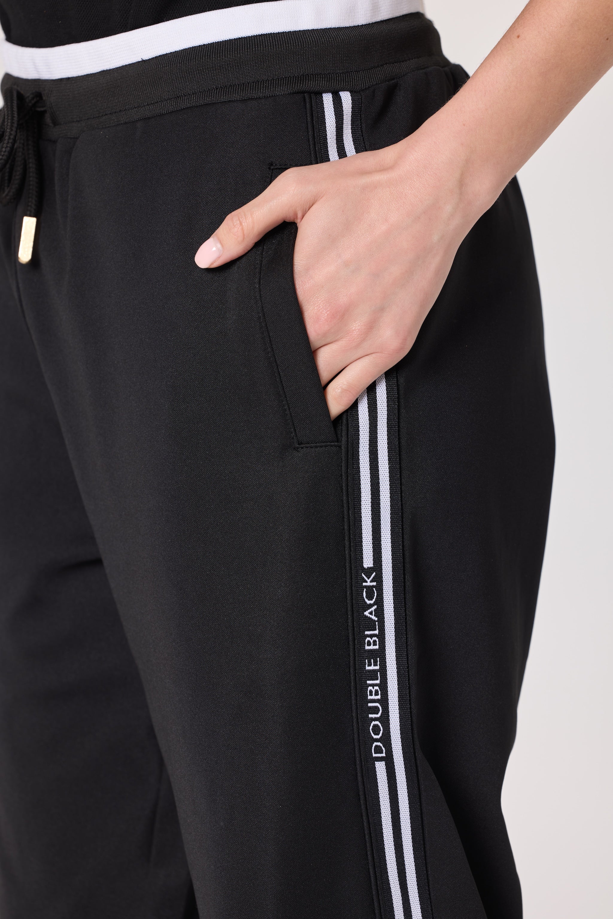 Double Black Après ‘83 Striped Track Pant in black