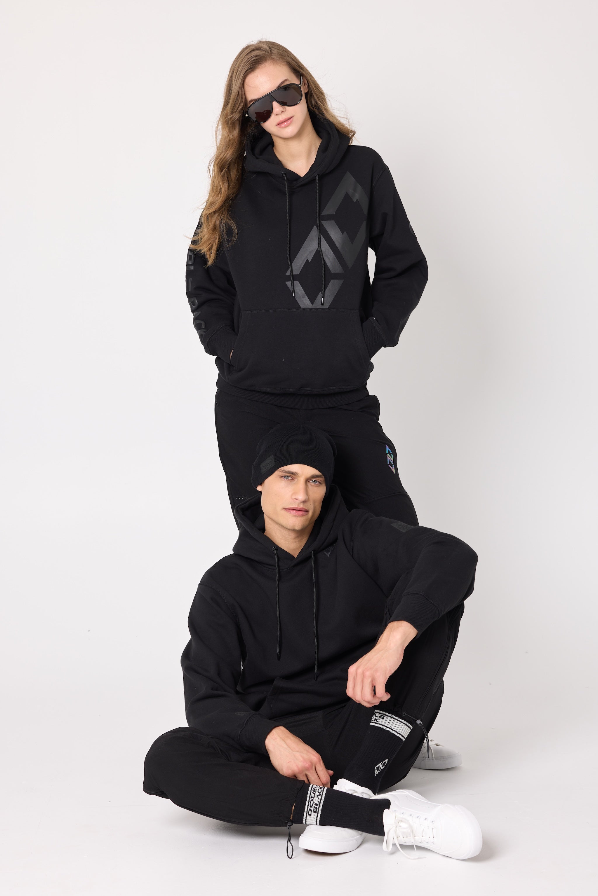 Double Black Hoodie