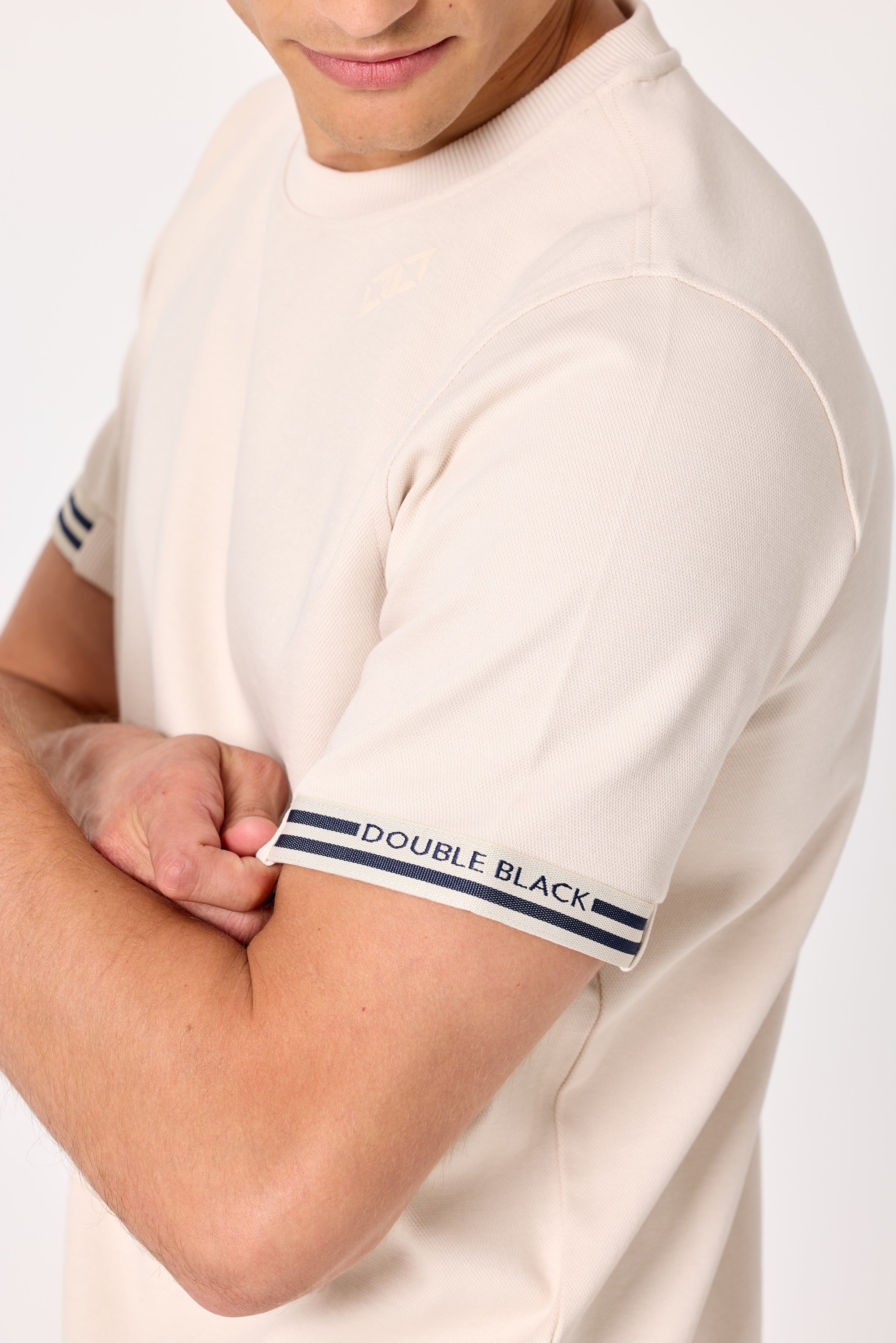 Après ‘83 Cream Striped Ribbed Tee