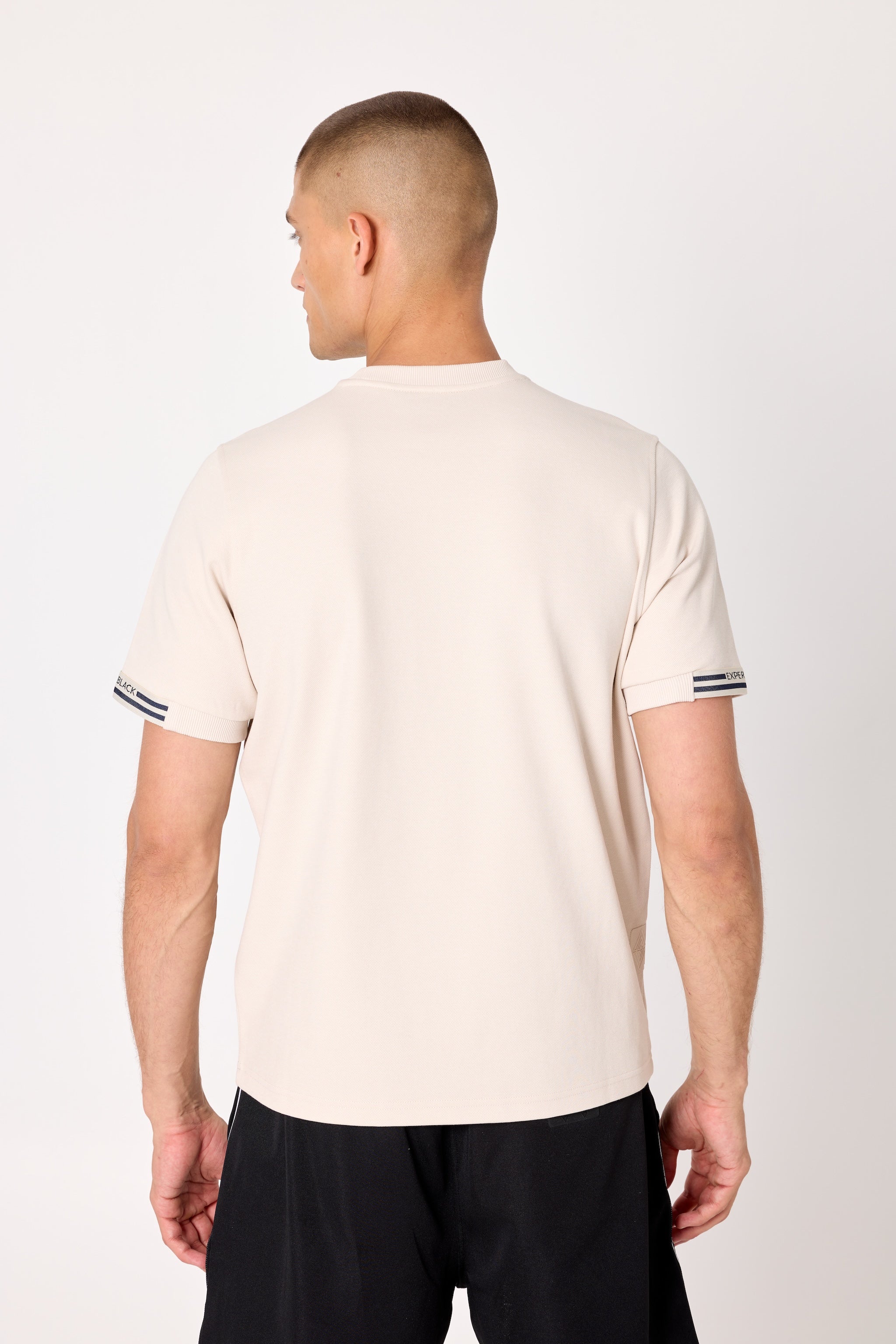 Après ‘83 Cream Striped Ribbed Tee