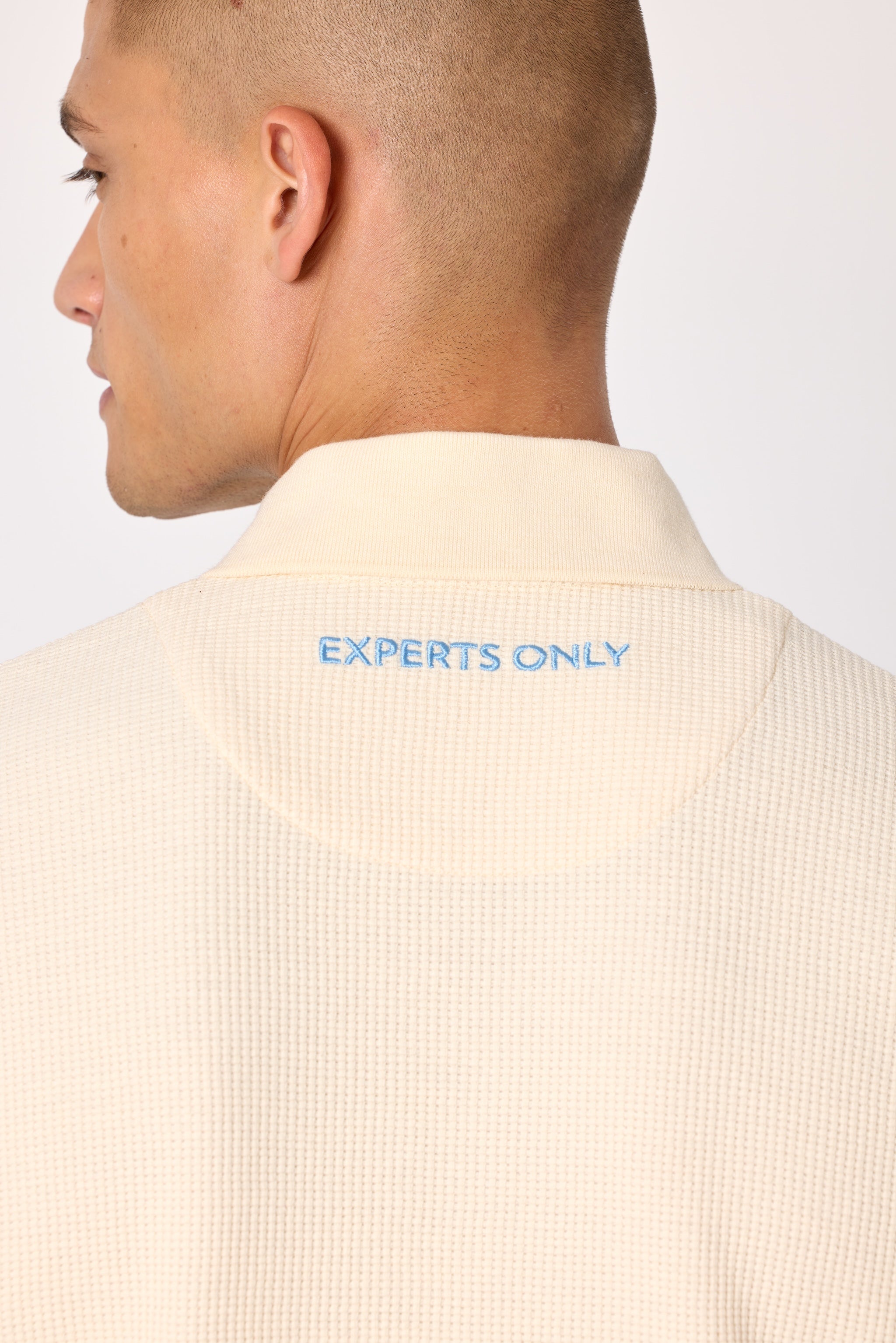 Double Black Après ‘83 Waffle Knit Polo back view