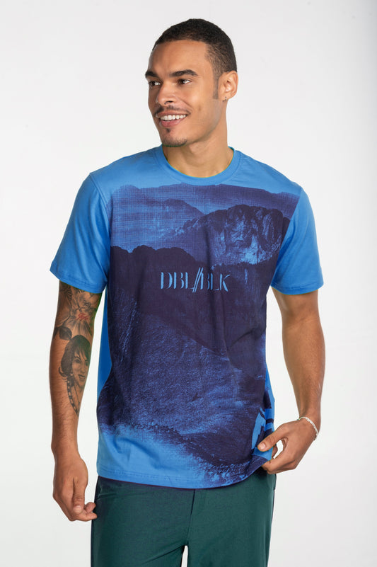 DBL Mountain Tee Electric Blue