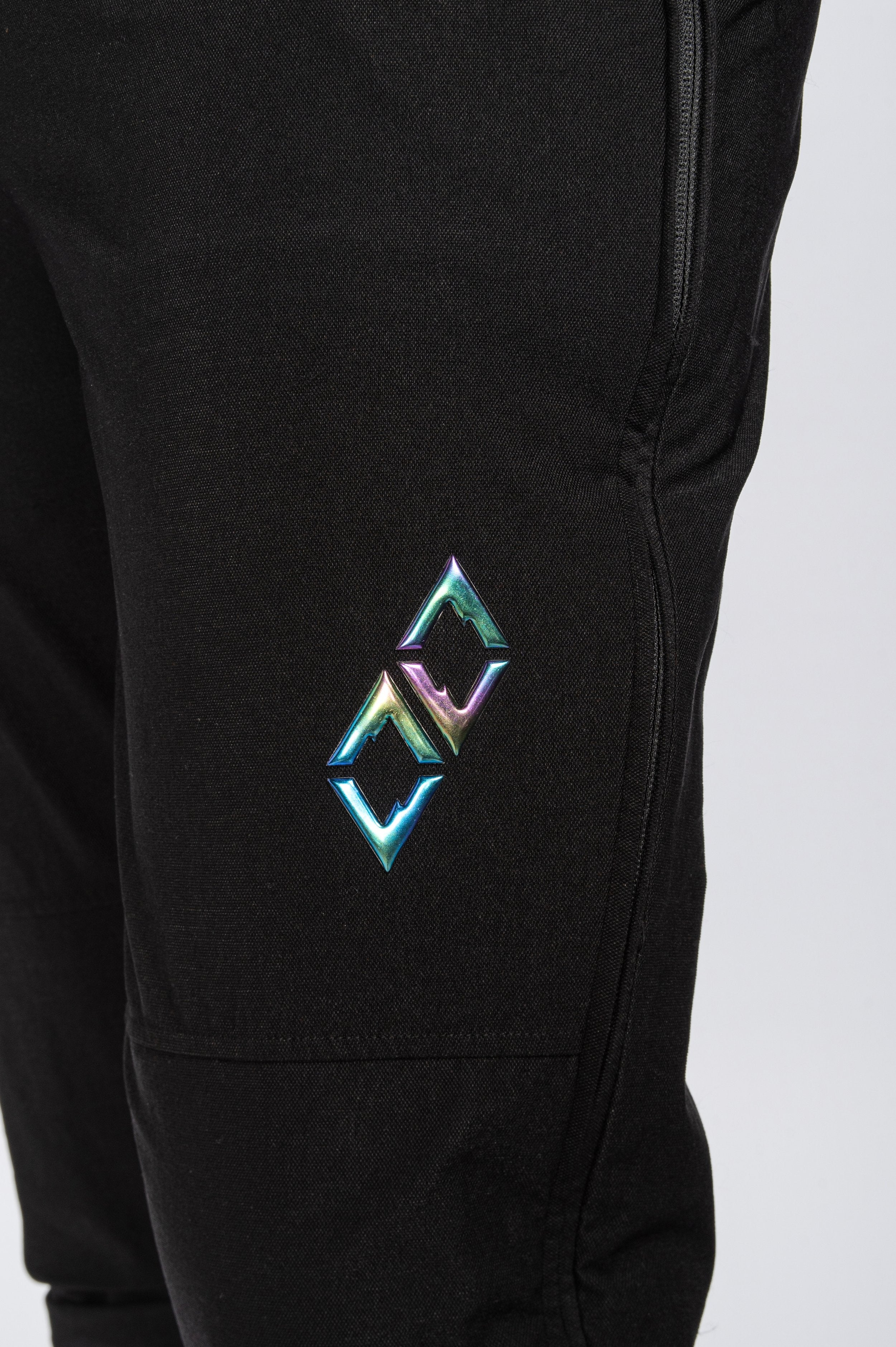 Double Black Tech Sweatpants in black logo