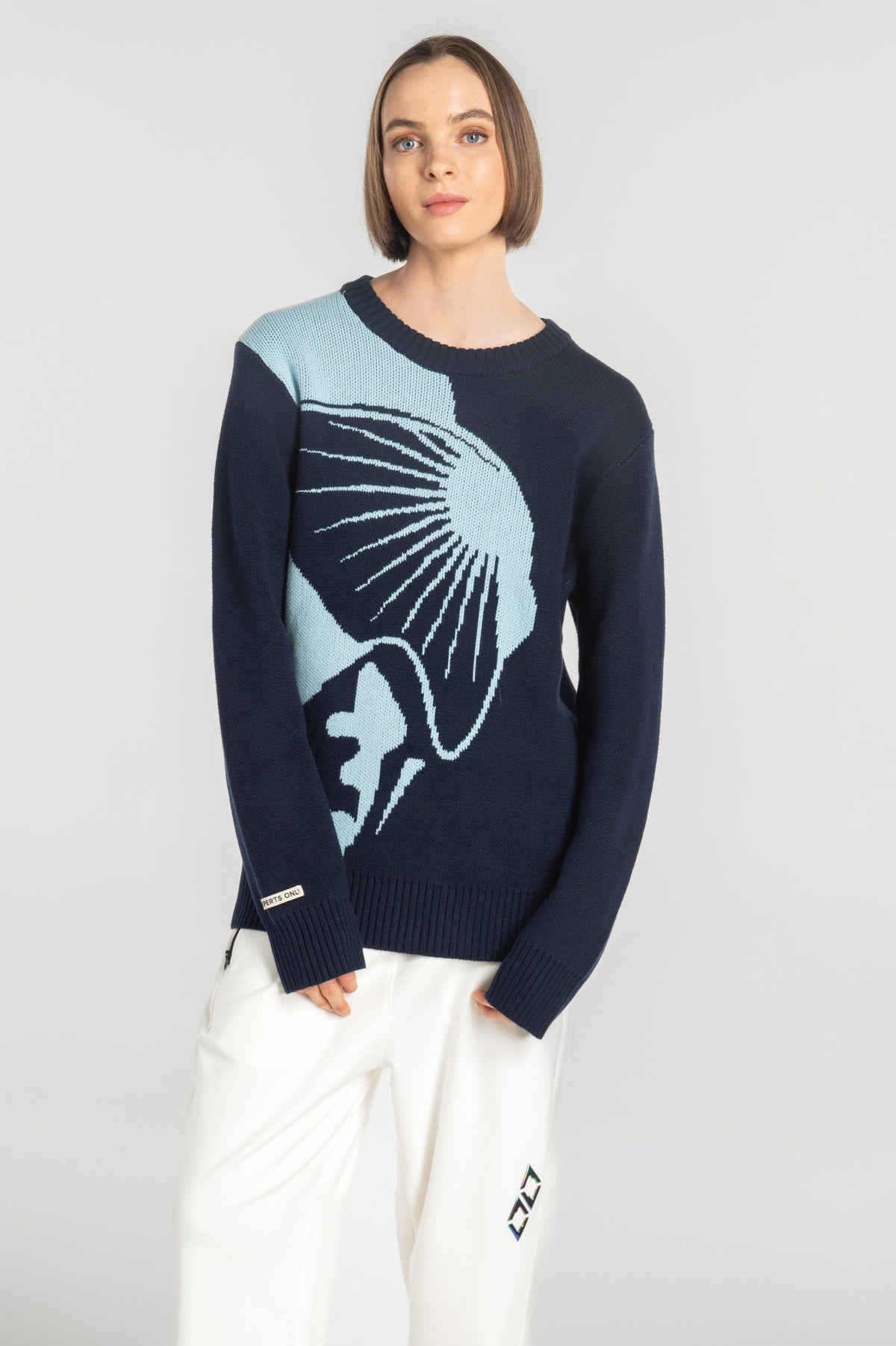 Double Black On The Mountain Sweater in blue
