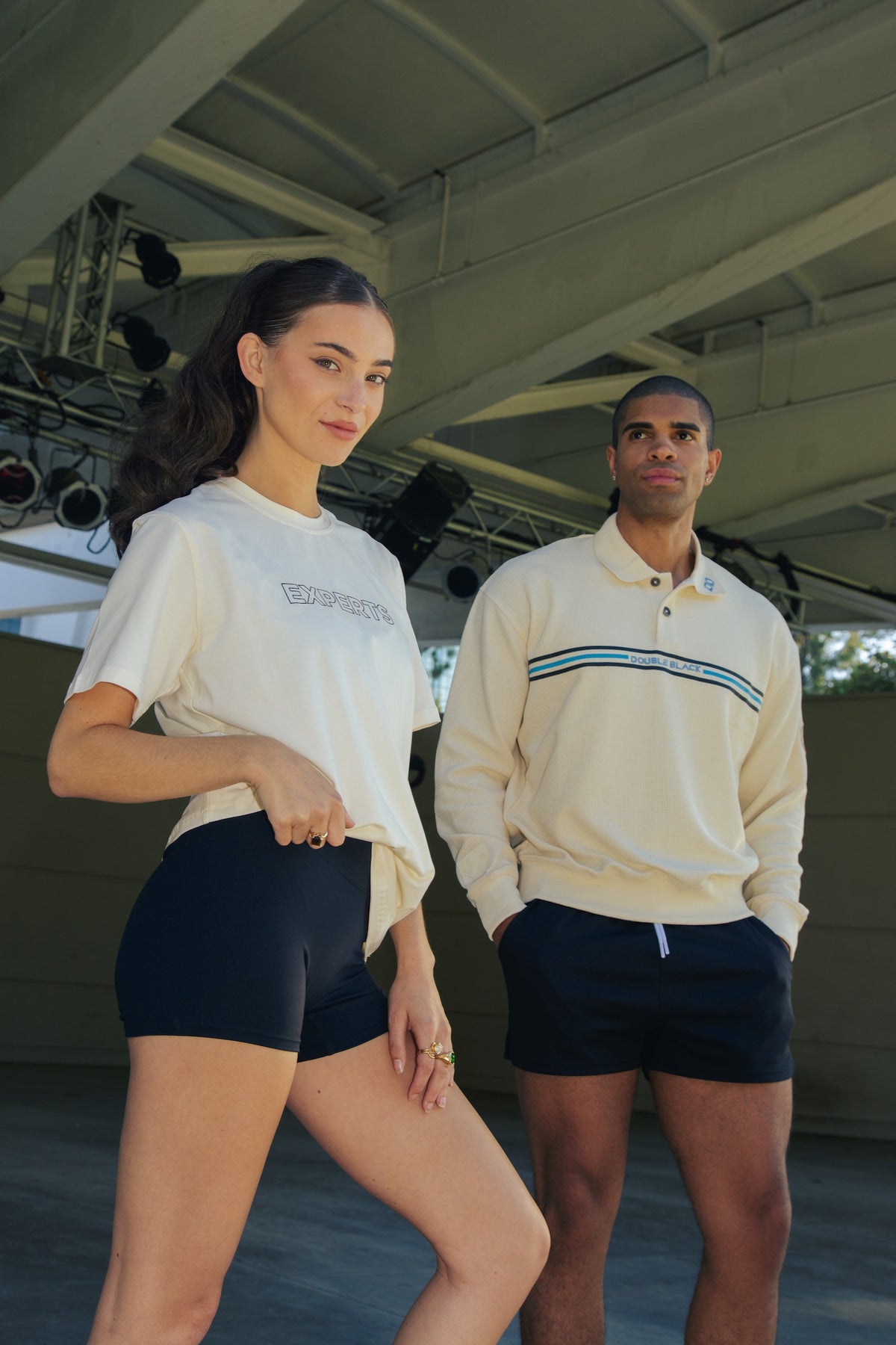 ‘83 Striped Waffle Knit Polo