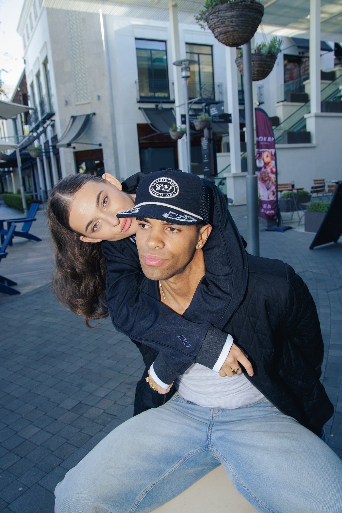 Black Corduroy Trucker Hat